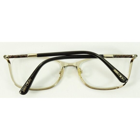 Jimmy Choo Eyeglasses FRAMES ONLY Black Wayfarer 53-17-134 - Picture 13 of 15